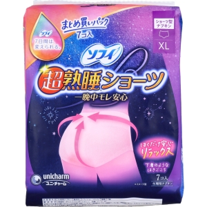 ユニチャーム Unicharm ユニチャーム ソフィ 超熟睡ショーツ ショーツ型ナプキン 特に多い夜用 XLサイズ 7個入
