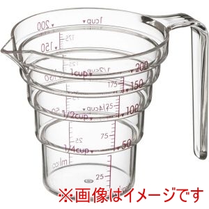 山崎実業 Yamazaki 山崎実業 段々 計量カップ 200ml クリア 2697