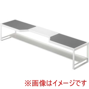 山崎実業 Yamazaki 山崎実業 プレート コンロ奥ラック 排気口カバー付き 75cmコンロ用 ホワイト 5652