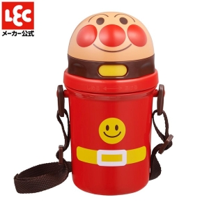 レック LEC レック アンパンマン ストロー付 ダイカット 水筒 400ml KK317