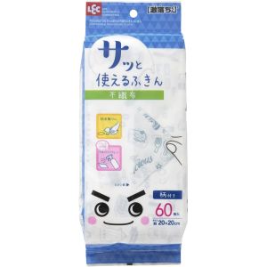 レック LEC レック 激落ちくんさっと使える不織布ふきん60枚入 K00362