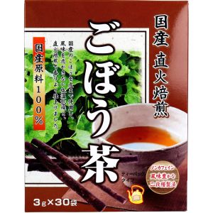 ユニマットリケン ユニマットリケン 国産 直火焙煎 ごぼう茶 3g×30袋入