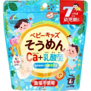 ユニマットリケン ユニマットリケン ベビーキッズそうめん カルシウム 乳酸菌 100g