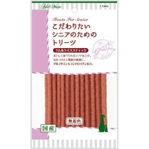 ペティオ Petio ペティオ アドメイト こだわりたいシニアのためのトリーツ ラム&ライススティック 75g