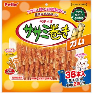 ペティオ Petio ペティオ ササミ巻き ガム 36本入