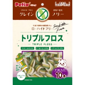 ペティオ Petio ペティオ トリプルフロスガム グレインフリー さつまいも入り 10本