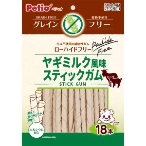 ペティオ Petio ペティオ ヤギミルク風味 スティックガム グレインフリー 18本