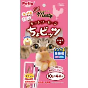 ペティオ Petio ペティオ キャットミーティ カットソーセージ ちょビッツ ササミ味 10g×4袋入