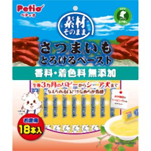 ペティオ Petio ペティオ 素材そのまま さつまいも とろけるペースト 18本入