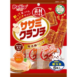 ペティオ Petio ペティオ 素材そのまま ササミクランチ 無添加ハード グレインフリー 6枚入