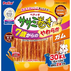 ペティオ Petio ペティオ 7歳からのやわらか ササミ巻きガム 30本 2203950