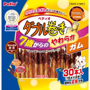 ペティオ Petio ペティオ 7歳からのやわらか ダブル巻きガム 30本 2203960