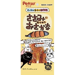 ペティオ Petio ペティオ ハッスルおやつ研究所 キャット ささみに巻かれたおさかな 25g Petio