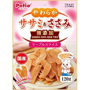 ペティオ Petio ペティオ やわらかササミ ささみ 無添加 マーブルスライス 120g Petio