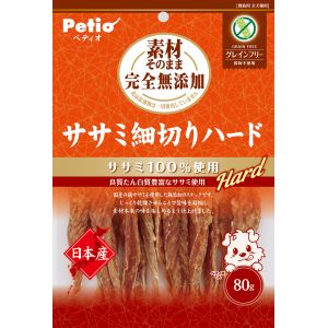 ペティオ Petio ペティオ 素材そのまま 完全無添加 ササミ細切りハード 80g Petio