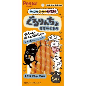 ペティオ Petio ペティオ ハッスルおやつ研究所 キャット ぐるりんちょ ささみ たら 5本入 Petio