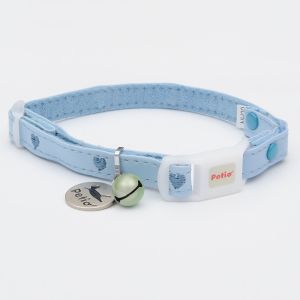 ペティオ Petio ペティオ キャットカラー ハートレザーカラー ブルー 猫 首輪