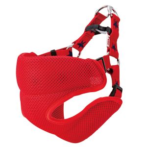 ペティオ Petio ペティオ メリカジ スターベストハーネス M レッド 胴輪 中型犬 胴回り～70cm