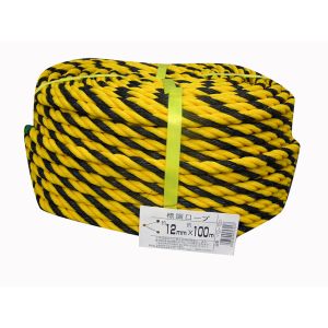 ユタカメイク Yutaka ユタカメイク Y12-100 ロープ 標識ロープ巻物 12φ×100m