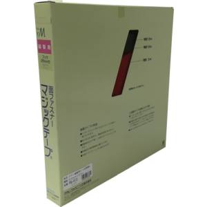 ユタカメイク Yutaka ユタカメイク PG-513 縫製用マジックテープ切売り箱 A 25mm×25m レッド