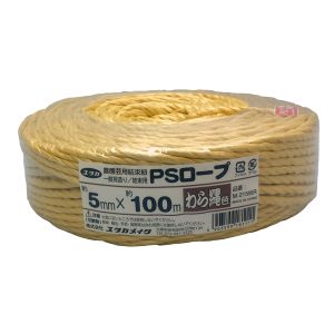 ユタカメイク Yutaka ユタカメイク M-215WR PSロープ わら縄色 5mmx100m