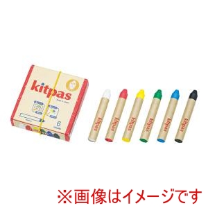 日本理化学 日本理化学 キットパス ミディアム ライスワックス 6色 KMRW-6C