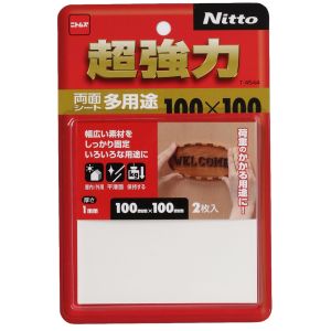 ニトムズ Nitto ニトムズ T4544 超強力両面シート 多用途 100mm×100mm