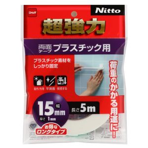 ニトムズ Nitto ニトムズ T4562 超強力両面テープ プラスチック用 15mm×5m
