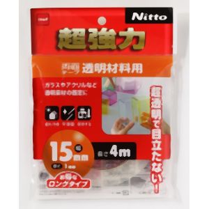 ニトムズ Nitto ニトムズ T4612 超強力両面テープ 透明材料用 15mm×4m