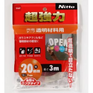 ニトムズ Nitto ニトムズ T4613 超強力両面テープ 透明材料用 20mm×3m