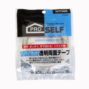 ニトムズ Nitto ニトムズ J1210 ハンディカット 透明両面テープ 10mm×15M