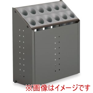 テラモト テラモト UB-285-212-6 シュート式傘立て オブリークアーバン 12本収納 グレー メーカー直送 代引不可 北海道沖縄離島不可