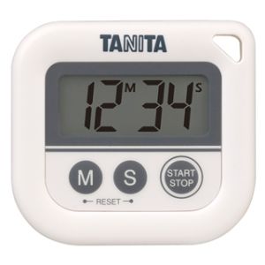 タニタ TANITA タニタ TD-376N 丸洗いタイマー100分計 ホワイト TANITA