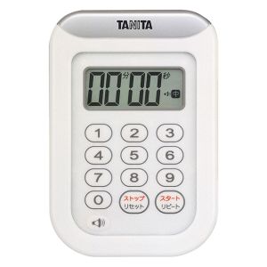 タニタ TANITA タニタ TD-378 丸洗いタイマー 100分計 ホワイト TANITA
