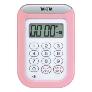 タニタ TANITA タニタ TD-378 丸洗いタイマー 100分計 ピンク TANITA