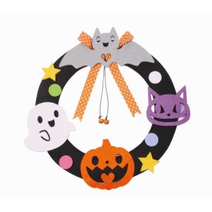 東京ローソク ハロウィン フェルトリース メンバー 30cm 017143-HW00254