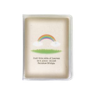 東京ローソク おもいでのあかし ペット 仏具 メモリアルポケット クリア ブラウン H8cm PMA00375