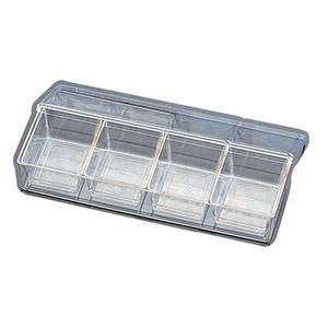 遠藤商事 TKG TKG SA ポリカーボネイト スパイスケース 4個入 長 ASP01004 遠藤商事