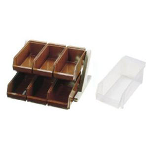 遠藤商事 TKG TKG SA 18-8 デラックス オーガナイザー 2段3列 6個入 ホワイト EOC035 遠藤商事