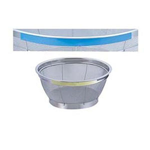 遠藤商事 TKG TKG NEWマンモス カラー 浅型ざる 20cm ブルー AZL4706 遠藤商事