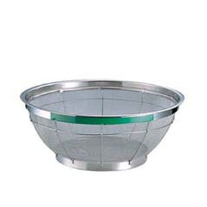 遠藤商事 TKG TKG NEWマンモス カラー 浅型ざる 25cm グリーン AZL4716 遠藤商事