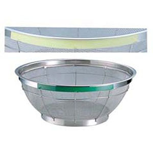 遠藤商事 TKG TKG NEW マンモス カラー 浅型ざる 40cm イエロー AZL4739 遠藤商事