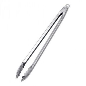 遠藤商事 TKG TKG シルバーシャイン 18-0 ストッパー付 万能トング 4384 大 BTV381 遠藤商事