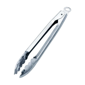 遠藤商事 TKG TKG シルバーシャイン 18-0 ストッパー付 万能トング 4384 小 BTV383 遠藤商事