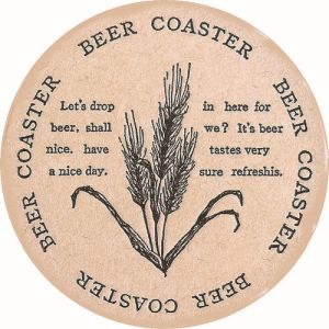 遠藤商事 TKG TKG 紙コースター BEER 100枚入 13703 茶 PKCS302 遠藤商事