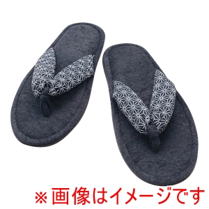 遠藤商事 TKG TKG トータス hanao スリッパ 麻の葉柄 青 10足入 SSL1602 遠藤商事
