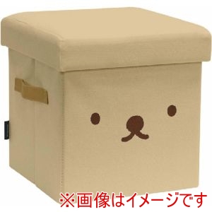 オカトー オカトー 顔だけボリス/ベージュ 収納できるスツール