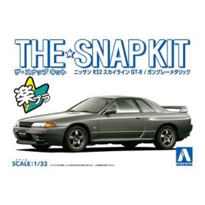 アオシマ アオシマ 63538 ザ☆スナップキット 14-A ニッサン R32 スカイラインGT-R ガングレーメタリック