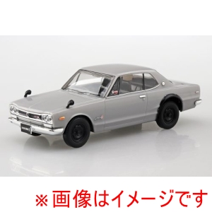 アオシマ アオシマ 楽プラ スナップキット 16-SV ニッサン C10 スカイライン 20000GT-R シルバー