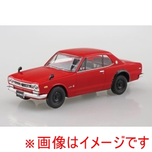 アオシマ アオシマ 楽プラ スナップキット 16-RD ニッサン C10 スカイライン 20000GT-R レッド